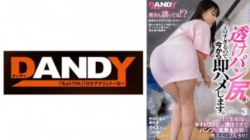 104DANDY-839C I Was Alone With My Wife At A Garbage Dump Where Her Tight Dress Was Too Transparent And Her Panties Were Fully Exposed!  - The sheer bread butt that seduces you unconsciously is too erotic, so I'm going to fuck you right away.  - VOL.3 Sexual Desire Black Butt Wife Kaho (26 years old) Hip 90cm