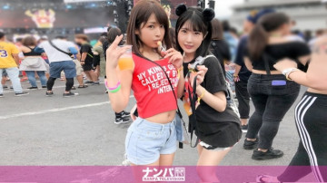 200GANA-2167 JD duo picked up at Japan's largest EDM festival!  - If you bring them to the hotel under the guise of exchange between event circles and let them drink alcohol and make them funyafunya, a secret 4P festival will be held ♪