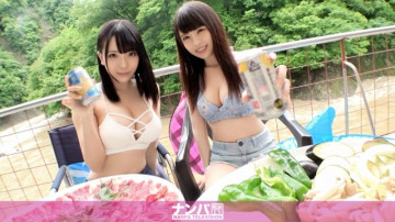 200GANA-2323 マジ軟派、初撮。  - 1509 大雨で濁流が流れるキャンプ場に佇む女子2人組をナンパ！  ――旅館に連れ込んで水着で遊んでみたら……？  ～ムチムチ巨乳とスレンダー美乳の共演！  ～お互いの姿に恥じらいながら快感の4Pセックス！